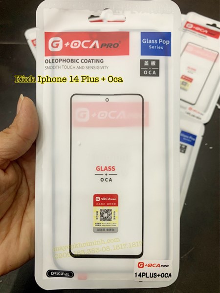 Kính + oca iphone 14 Plus ( G + OCA )